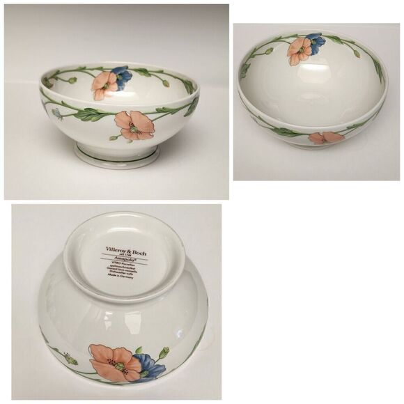 VILLEROY & BOCH Amapola Dinnerware Servingware Teacups Saucers Platter 28 PCS - Picture 7 of 11